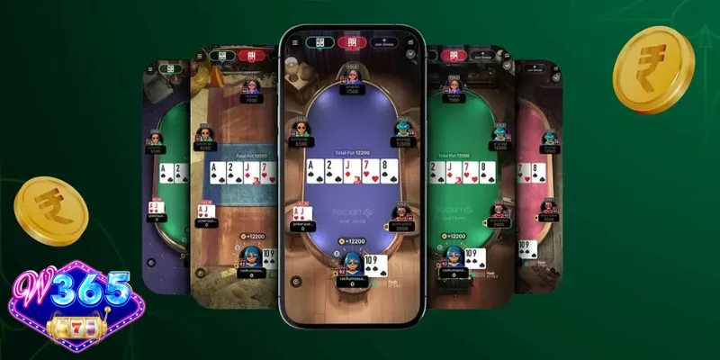 Các vòng cược cơ bản của Poker W365