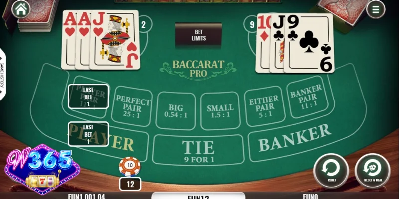 Quy tắc rút lá thứ 3 trong Baccarat W365