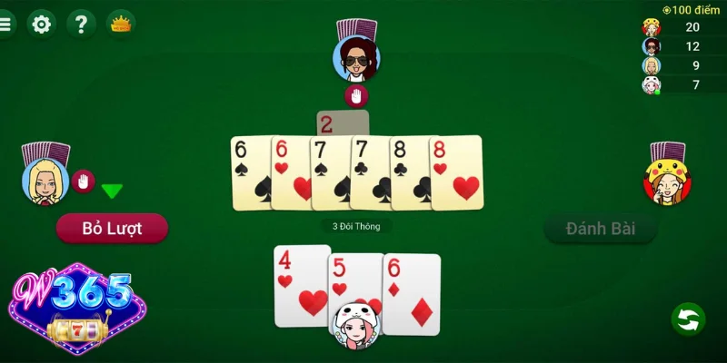 Quy trình cách chơi bài Phỏm W365