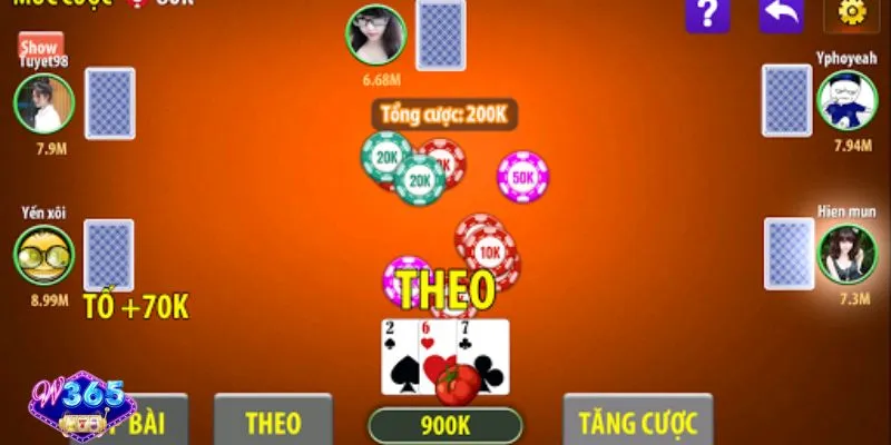 Liêng W365 hấp dẫn