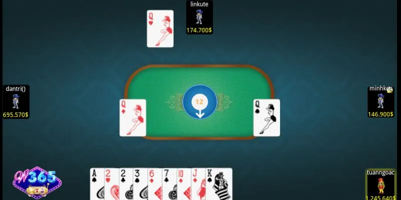 Quy trình chia bài và xếp bài trong Tá Lả W365